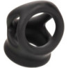 CALEXOTICS - ANILLO DE DOBLE JAULA ALPHA NEGRO