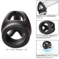 CALEXOTICS - ANILLO DE DOBLE JAULA ALPHA NEGRO