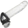 CALEXOTICS - ANILLO DE DOBLE JAULA ALPHA NEGRO