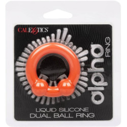 CALEXOTICS - ARO DE DOBLE BOLA ALPHA NARANJA