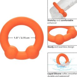 CALEXOTICS - ARO DE DOBLE BOLA ALPHA NARANJA