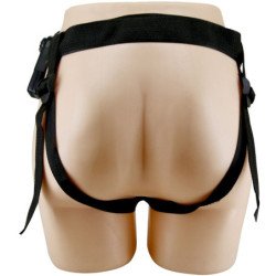 PRETTY LOVE - STARKS HARNESS BRIEFS DILDO VIBRADOR MULTIVELOCIDAD 17,5 CM MARRÓN CLARO