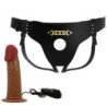 PRETTY LOVE - HARNESS BRIEFS STARKS VIBRACIÓN MULTI-VELOCIDAD DILDO 17,5 CM MORENO