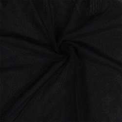 SUBBLIME - BABYDOLL TELA DE TUL DETALLE ENCAJE Y FLOR NEGRO L/XL