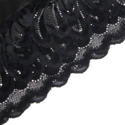 SUBBLIME - BABYDOLL CON ESTAMPADO FLORAL EN EL PECHO, NEGRO, TALLA L/XL