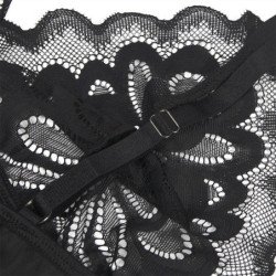 SUBBLIME - BABYDOLL CON ESTAMPADO FLORAL EN EL PECHO, NEGRO, TALLA S/M