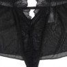 SUBBLIME - TEDDY CON CUELLO HALTER Y ESPALDA DESNUDA, DE ENCAJE, NEGRO, L/XL