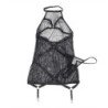 SUBBLIME - VESTIDO TRANSPARENTE CUELLO HALTER NEGRO L/XL