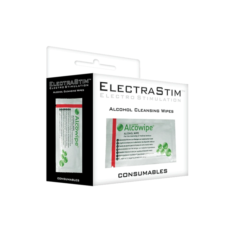 ELECTRASTIM - TOALLITAS LIMPIADORAS CON ALCOHOL 10 UNIDADES