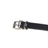 SUBBLIME - CINTURÓN DE PIEL CON ANILLO NEGRO TALLA ÚNICA