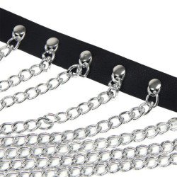 SUBBLIME - ARNÉS DE PECHO CON GRANDES CADENAS DE ANILLO TALLA ÚNICA
