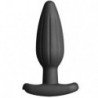 ELECTRASTIM - TAPÓN ANAL DE SILICONA NEGRO TIPO ROCKER MEDIANO