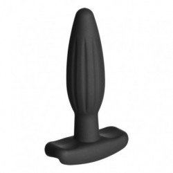 ELECTRASTIM - TAPÓN ANAL DE SILICONA NEGRO TIPO MOLLEANTE PEQUEÑO