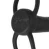 MITOLOGÍA - DILDO ANAL COBI ONYX CON ANILLO PARA PENE Y TESTÍCULOS, 13 CM DE SILICONA