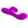 PRETTY LOVE - VIBRADOR RECARGABLE GLORIA CON FORMA DE CONEJO - IMPERMEABLE, COLOR MORADO
