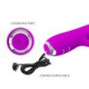 PRETTY LOVE - VIBRADOR RECARGABLE RACHEL CON VENTOSA MORADA