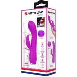 PRETTY LOVE - VIBRADOR RECARGABLE RACHEL CON VENTOSA MORADA