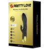 PRETTY LOVE - VIBRADOR DE LUJO RECARGABLE BAÑADO EN ORO NEGRO