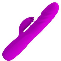 AMOR PRECIOSO - VIBRADOR RECARGABLE CON FORMA DE CONEJO MELANIE PÚRPURA