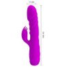 AMOR PRECIOSO - VIBRADOR RECARGABLE CON FORMA DE CONEJO MELANIE PÚRPURA