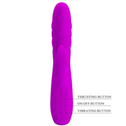 PRETTY LOVE - VIBRADOR RECARGABLE CON FORMA DE CONEJO MELANIE PÚRPURA