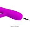 AMOR PRECIOSO - VIBRADOR RECARGABLE CON FORMA DE CONEJO MELANIE PÚRPURA