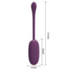 PRETTY LOVE - HUEVO VIBRATORIO RECARGABLE CASPER MORADO
