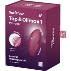 SATISFACTOR - TAP & CLIMAX 1 VIBRADOR DE APOYO ROJO