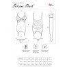 LIVCO CORSETTI FASHION - PERSINNE PEACH SET CORSET + PANTY + MEDIAS L/XL