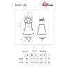 LIVCO CORSETTI FASHION - CONJUNTO BABYDOLL BINELLA + TANGA NEGRO