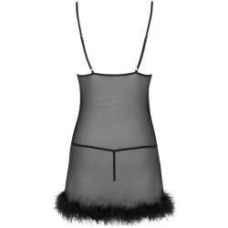 LIVCO CORSETTI FASHION - CONJUNTO ZERUNAM BABYDOLL + TANGA NEGRA