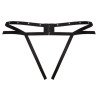 LIVCO CORSETTI FASHION - NOMADE TANGA SIN ENTREPIERNA NEGRA