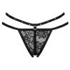 LIVCO CORSETTI FASHION - NOMADE TANGA SIN ENTREPIERNA NEGRA