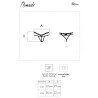 LIVCO CORSETTI FASHION - NOMADE TANGA SIN ENTREPIERNA NEGRA