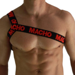 MACHO - ARNÉS ROMANO ROJO L/XL