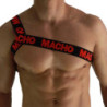 MACHO - ARNÉS ROMANO ROJO L/XL