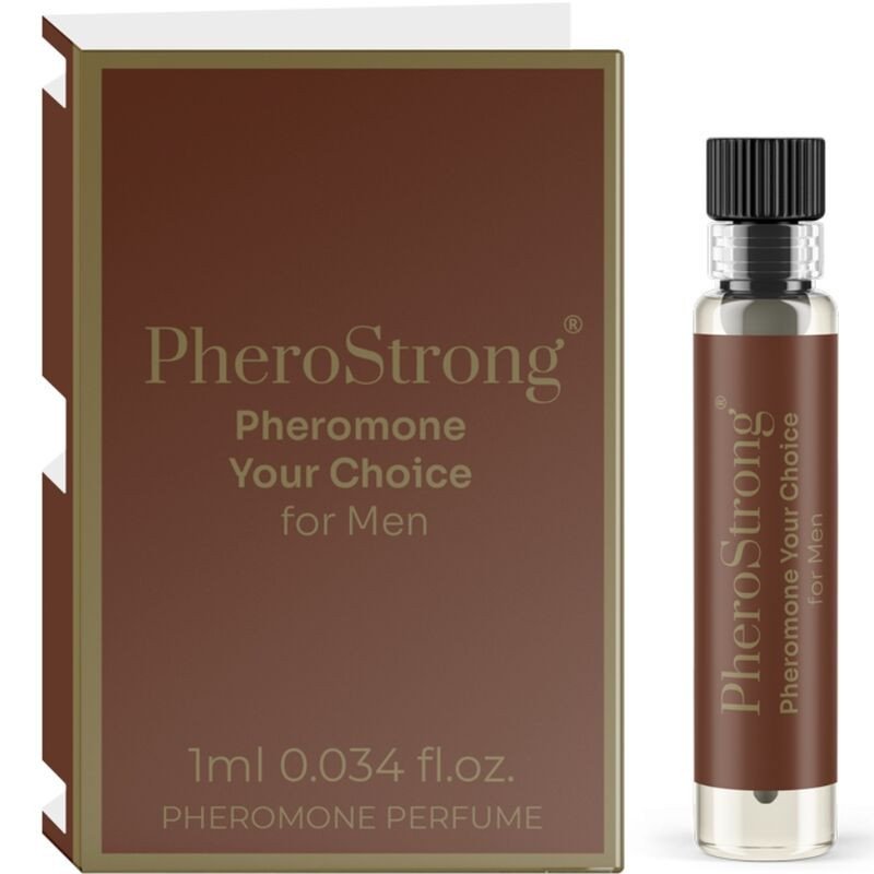 PHEROSTRONG - PERFUME DE FEROMONAS, TU ELECCIÓN PARA HOMBRES, 1 ML