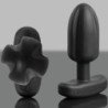 ELECTRASTIM - TAPÓN ANAL TARTARUS CUADRIPOLAR DE SILICONA NEGRA
