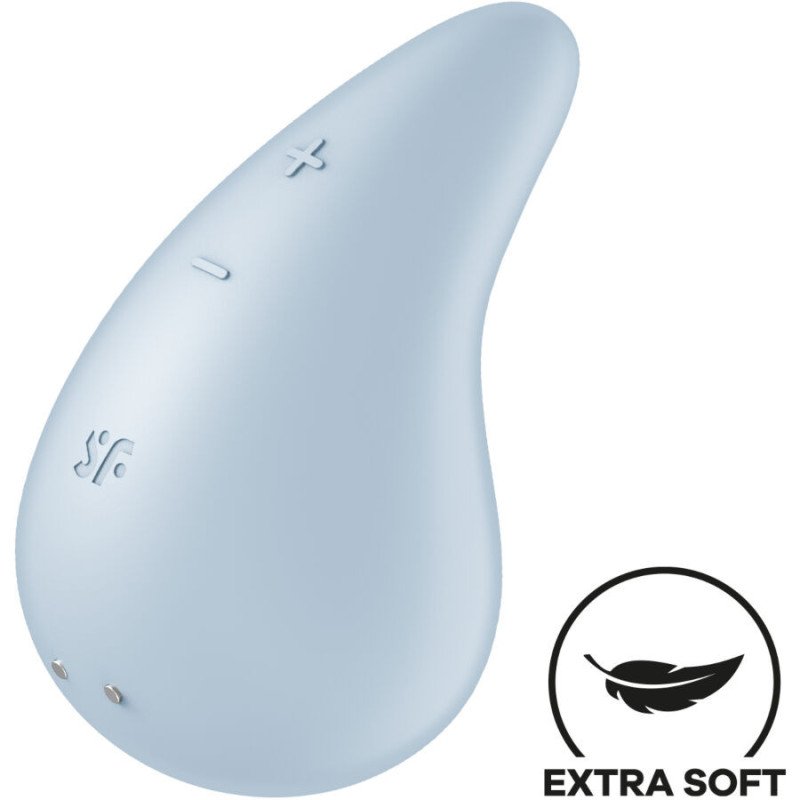 SATISFACTOR - VIBRADOR DE GOTA DE ROCÍO AZUL
