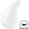 SATISFACTOR - VIBRADOR DE GOTA DE ROCÍO BLANCO PARA APLICAR