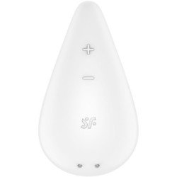SATISFACTOR - VIBRADOR DE GOTA DE ROCÍO BLANCO PARA APLICAR