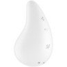 SATISFACTOR - VIBRADOR DE GOTA DE ROCÍO BLANCO PARA APLICAR