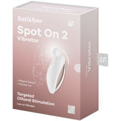 SATISFACTOR - SPOT ON 2 VIBRADOR DE APOYO BLANCO