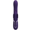 PRETTY LOVE - VIBRADOR RABBIT MULTIFUNCIÓN 4 EN 1 MARIPOSA MORADO