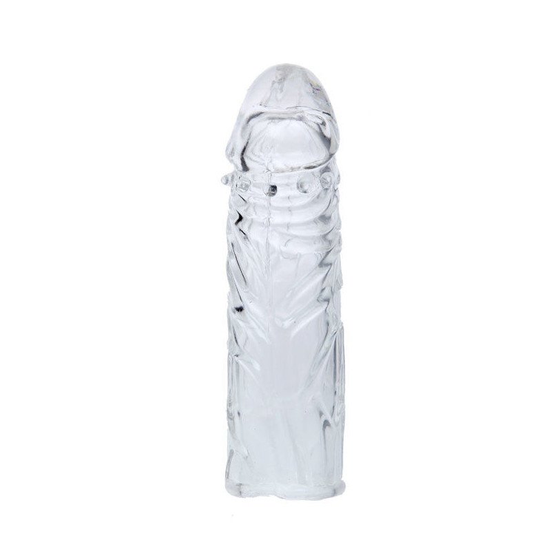 BAILE - FUNDA LILA PARA EL PENE DE SILICONA ADAPTABLE DE 13 CM