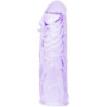 BAILE - FUNDA LILA PARA EL PENE DE SILICONA ADAPTABLE DE 13 CM