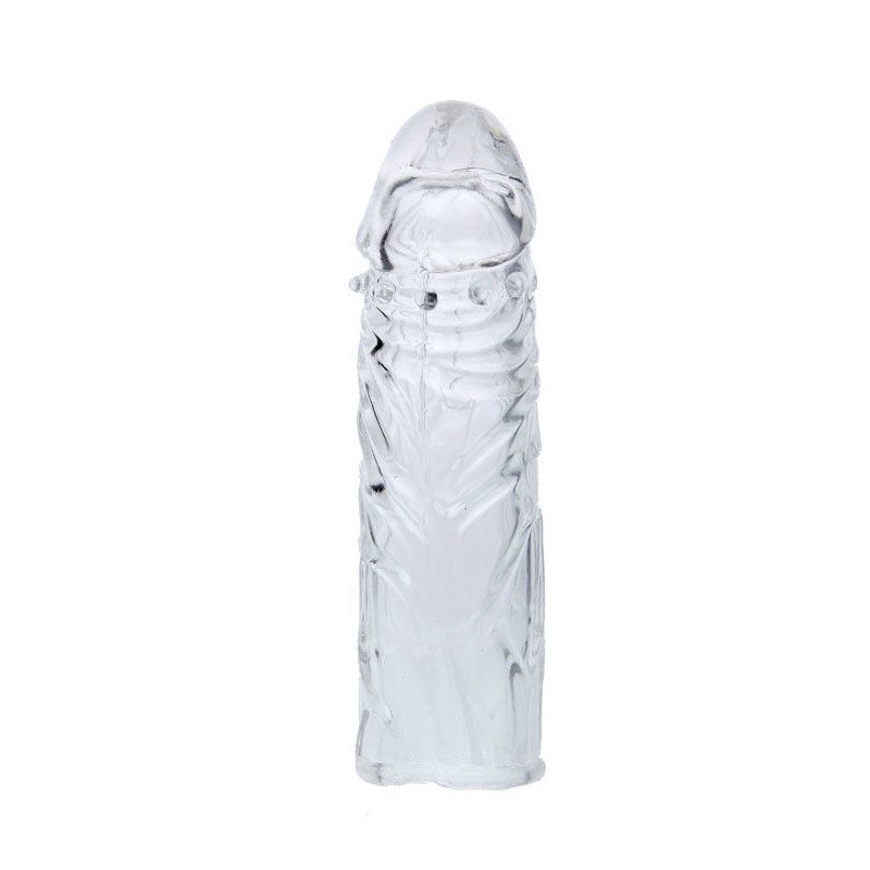 BAILE - FUNDA DE SILICONA ESTIMULANTE ROSA PARA PENE 13 CM