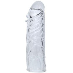 BAILE - FUNDA DE SILICONA ESTIMULANTE ROSA PARA PENE 13 CM