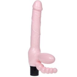 BAILE - ARNÉS SIN CUERDAS DE TPR CON VIBRACIÓN Y ESTIMULACIÓN ANAL 25,4 CM