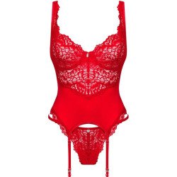 OBSESSIVE - AMOR CHERRIS CORSET & TANGA  S/M